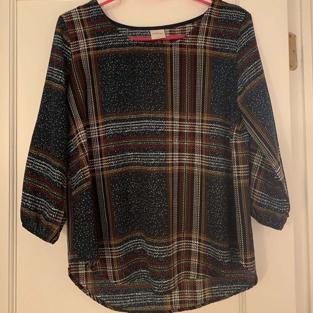 Plaid Blouse